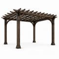 Pergola in legno marrone 300x400 cm