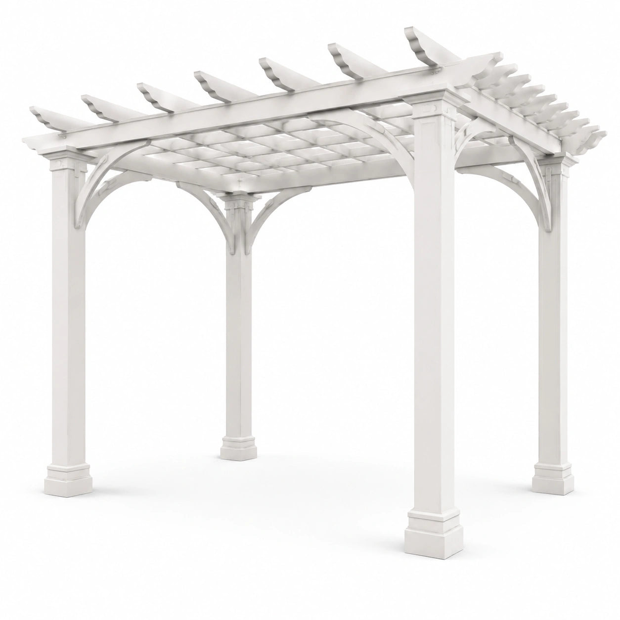 Pergola da Giardino in PVC Bianco