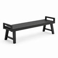 Panca in metallo verniciato nero 180 cm